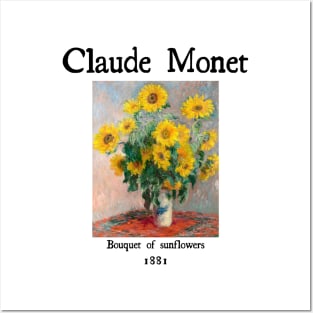 Bouquet of sunflowers by Claude Monet Posters and Art